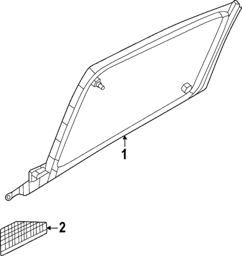 Stationary Glass for 2023 Mazda MX-30 EV #0