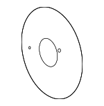 4313904 - Brakes: Backing Plate for Dodge: B150, B250, B2500, B350, B3500, D150, D250, D350, Ram 2500 Van, Ram 3500 Van, W150, W250, W350 Image