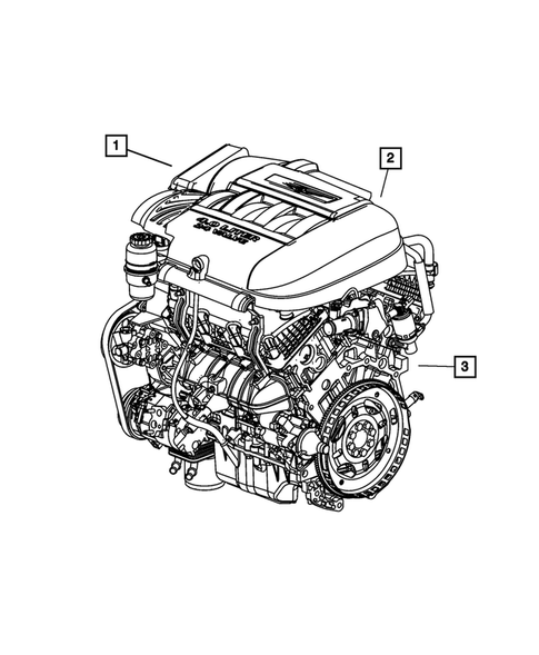Engine Identification, Service Engines & Engine Service Kits for 2008 Chrysler Pacifica #1