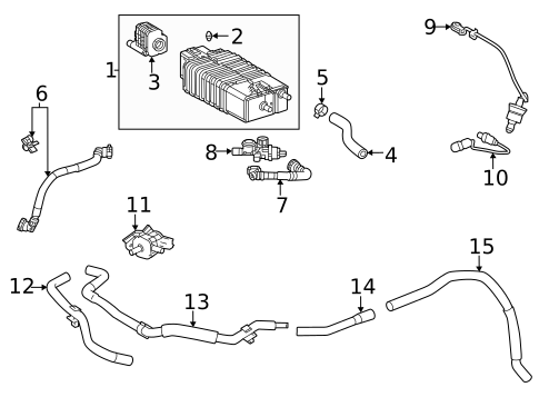 Emission Components for 2025 Lexus TX500h #1