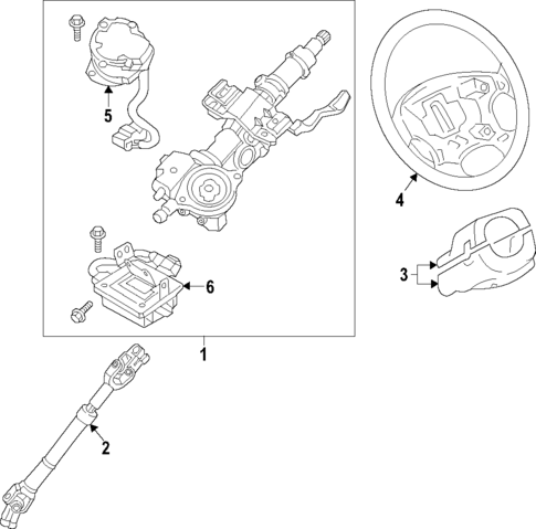 Steering Column for 2018 Kia Niro #0