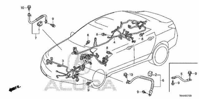 Wire Harness (1) for 2013 Acura TL #0
