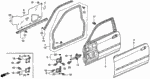 67010SY8A00ZZ - Body/Air Conditioning: PANEL, R. FR. DOOR for Acura Image