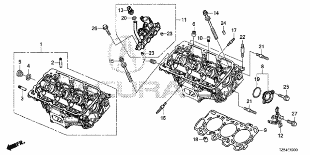 Front Cylinder Head (3.5L) for 2014 Acura MDX #0