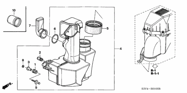 Resonator Chamber for 2005 Acura MDX #0
