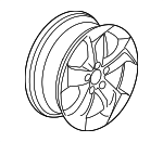 42700T7WA82 - : Wheel, Alloy for Honda: HR-V Image