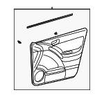 6761002A90B0 - : 2003-2004 Toyota Matrix - Door Trim Panel for Toyota: Matrix Image