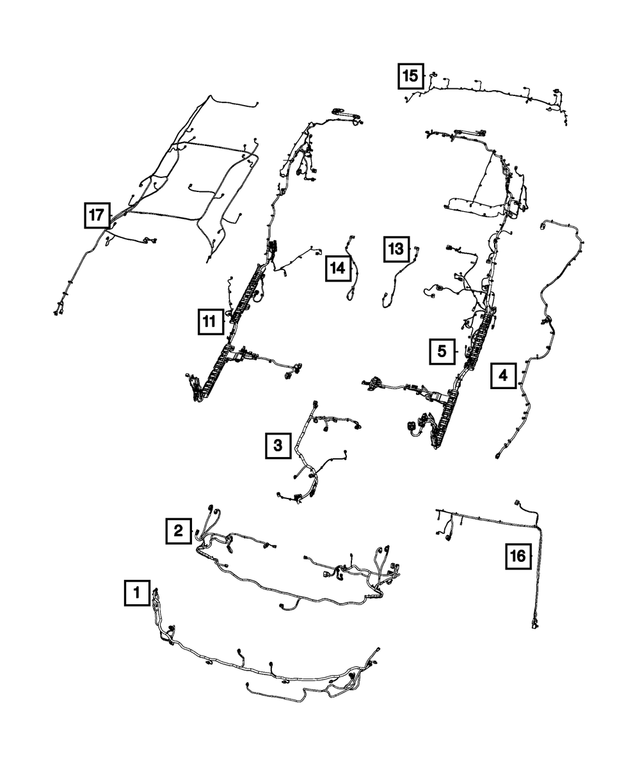 68358443AF - : Front End Module Wiring for Mopar Image