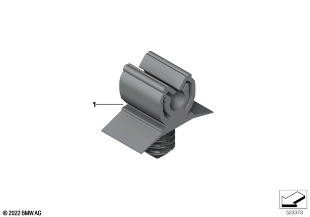34326757257 - General Electrical System: Wire Clip, Single -  for BMW-Motorrad Image
