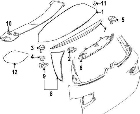 Spoiler for 2021 Mercedes-Benz GLA250 #1