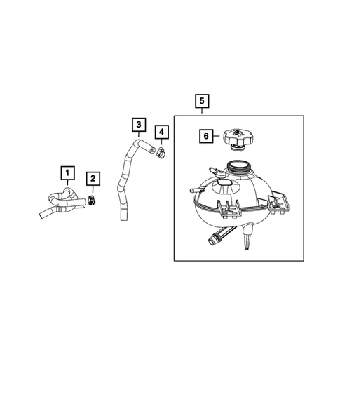 Engine Coolant Reservoir (Bottle) for 2022 Jeep Renegade #1