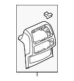 4G0864376B6PS - Body: Rear Trim for Audi: A6, A6 Quattro, A7 Quattro, RS7, S6, S7 Image