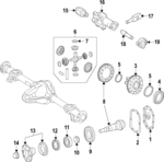 6683501723 - : Differential Carrier for Mercedes-Benz Image