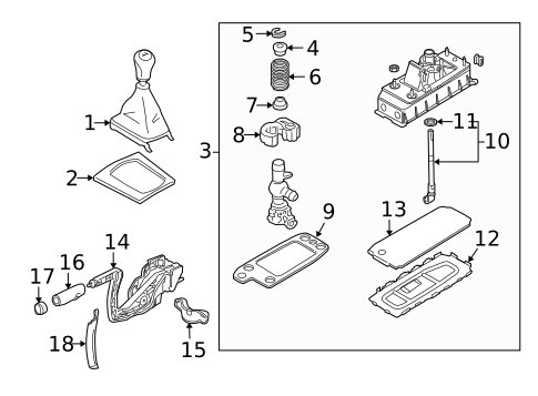 Gear Shift Control for 2010 Audi A3 Quattro #0