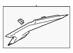 DG1Z5452019AD - Body: Upper Quarter Trim for Ford Image