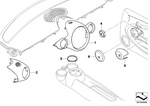 51452752794 - Retrofitting / Conversion / Accessories: Cowl for Instruments in Chrome for Mini Image