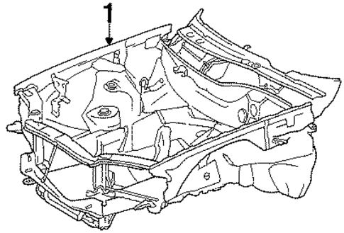 Inner Structure for 1988 Mercedes-Benz 560SEC #0