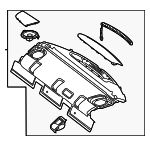 20669078029K94 - Body: Package Tray for Mercedes-Benz: C 300, C 43 AMG&amp;reg;, C 63 AMG&amp;reg; S E Performance Image image