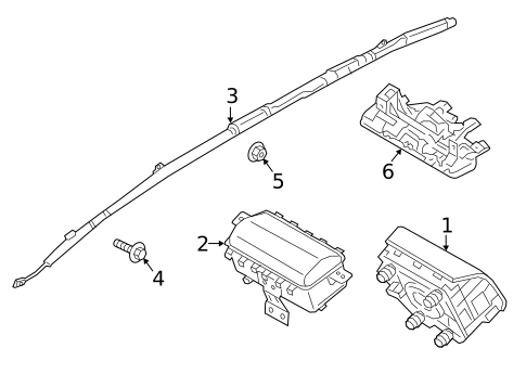 Air Bag Components for 2015 Hyundai Genesis #0