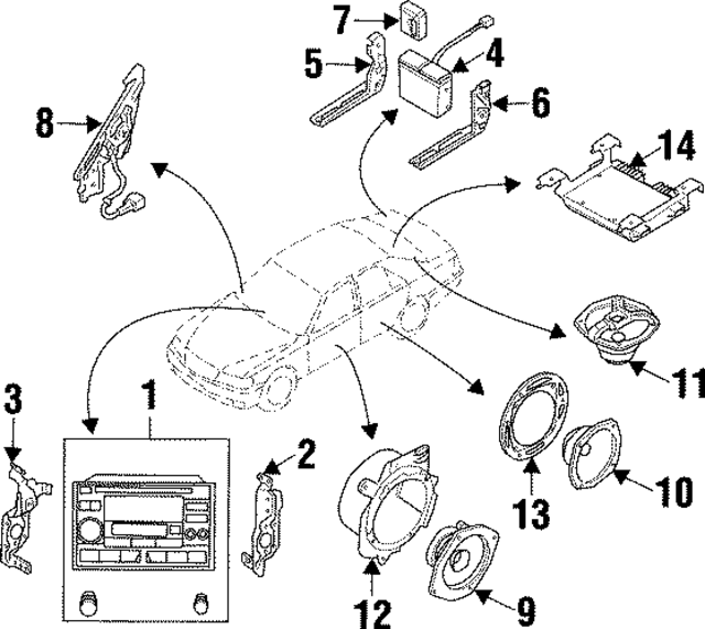 B8910C9961 - Body: CD Magazine for Infiniti Image