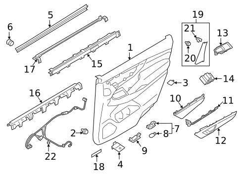 Interior Trim - Rear Door for 2023 Subaru Ascent #0