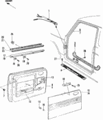 75868538010 - : Weatherstrip, L Door (Inner) for Honda Image