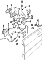 BYC500050 - : Lock Rod Clip for Land-Rover Image