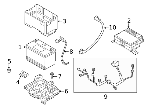 Battery for 2025 Hyundai Santa Fe #0