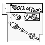 49501R5270 - : Axle Assembly for Hyundai: Santa Cruz, Santa Fe Image