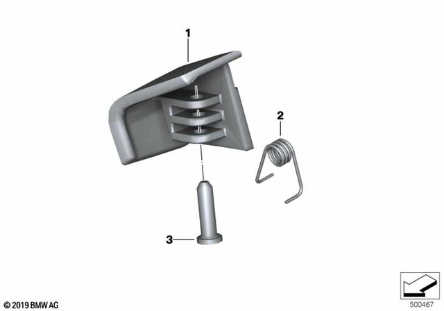 46638534622 - Frame and Mounting Parts: Spring -  for BMW-Motorrad Image