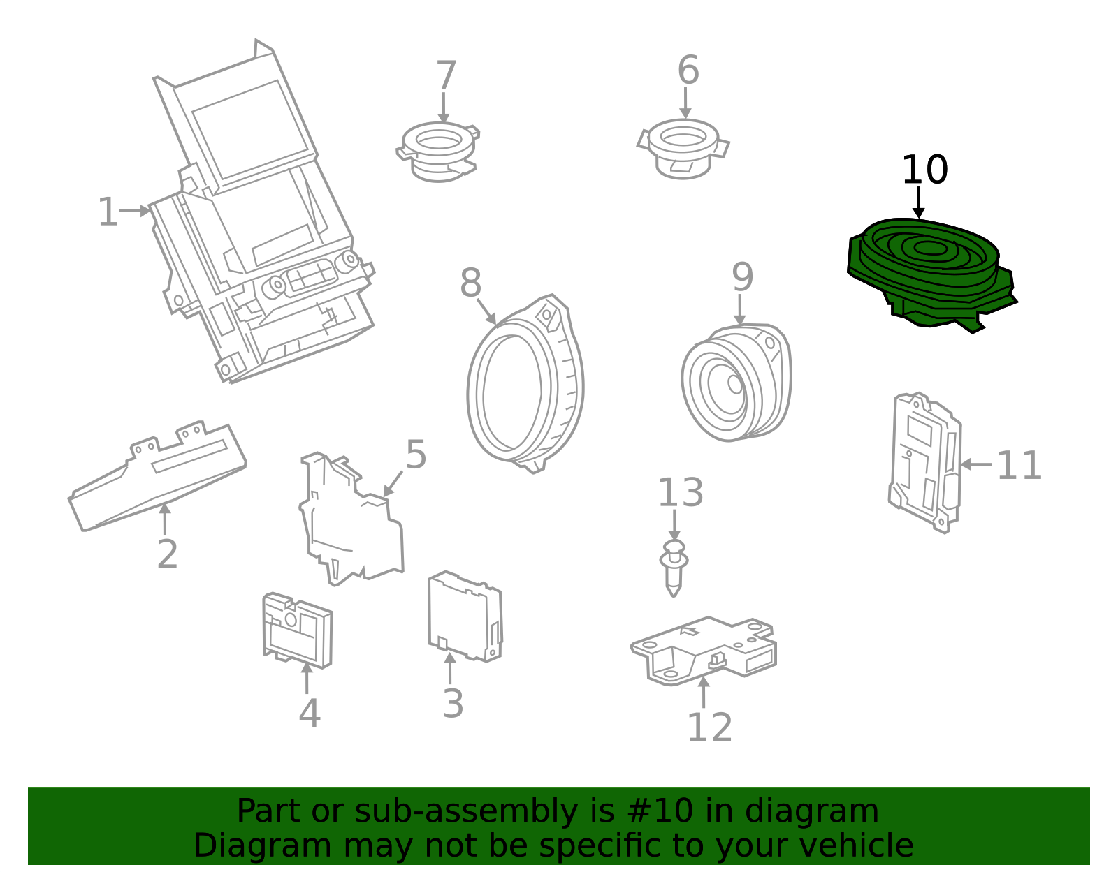 GM 22956280 Rear Radio Speaker | Genuine GM & AC Delco OEM Parts