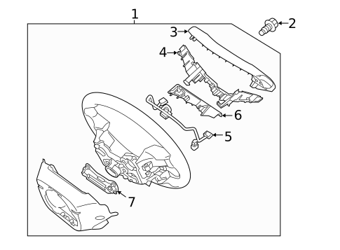 Steering Wheel & Trim for 2018 Hyundai Sonata #0