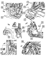 5116448AC - Body Sheet Metal Except Doors: Access Hole Plug for Mopar Image image