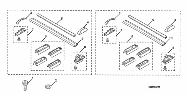 Base Carrier for 2006 Honda CR-V #0