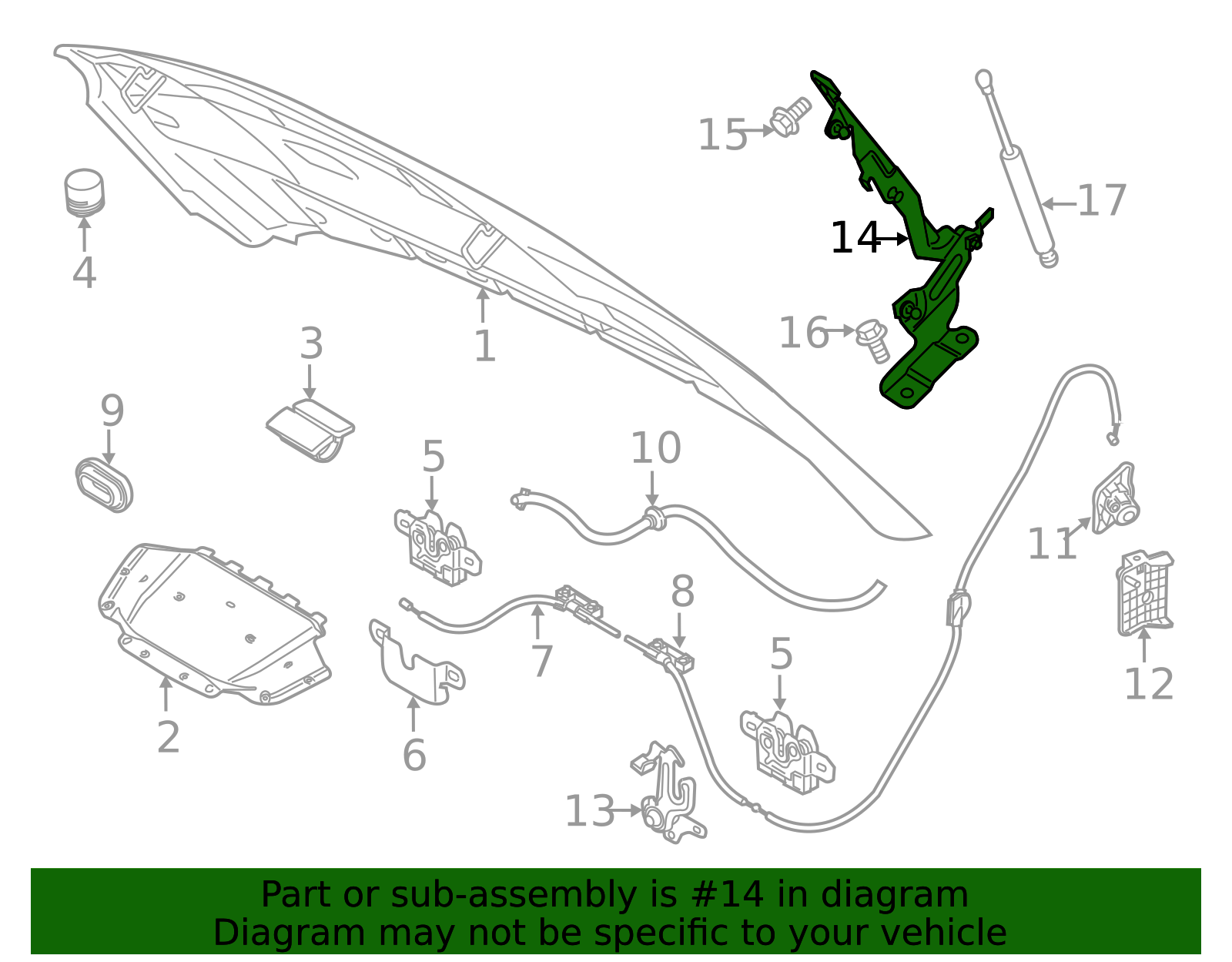 Hood Hinge - OEM Structural Support for Volvo | AutoNation Parts
