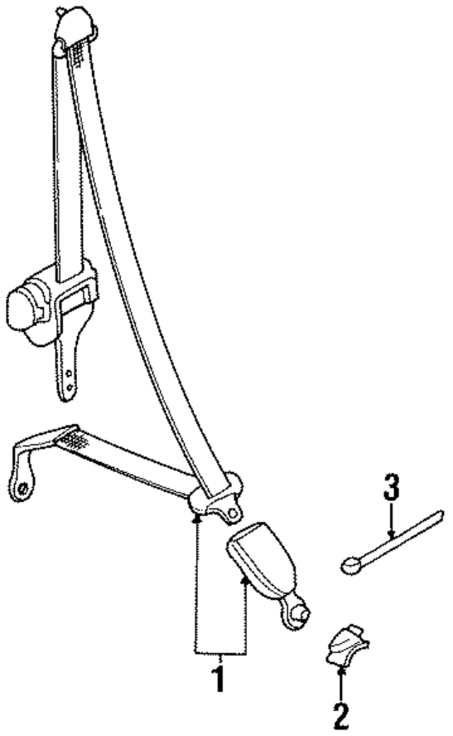 91174967 - Electrical: Seat Belt Assembly for GM Image