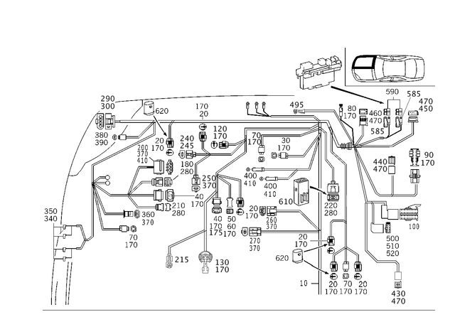 2205403833 - Electrical Equipment and Instruments: Electric Line for Mercedes-Benz Image image