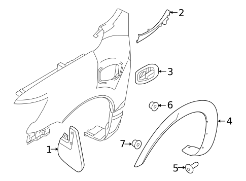 Exterior Trim - Fender for 2023 Nissan TITAN #0