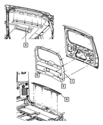 5JP22BD5AG - Interior Trim: Liftgate Panel for Mopar Image