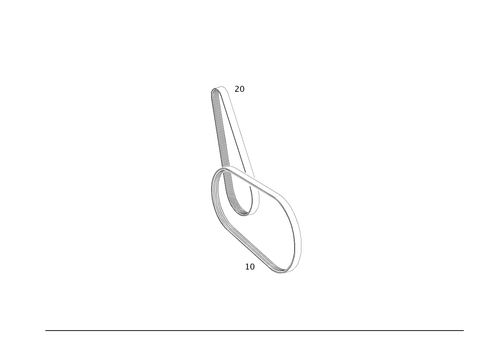 V-Belt, Belt Tightener, Sheave Pulley for 2002 Mercedes-Benz CL55 AMG #0