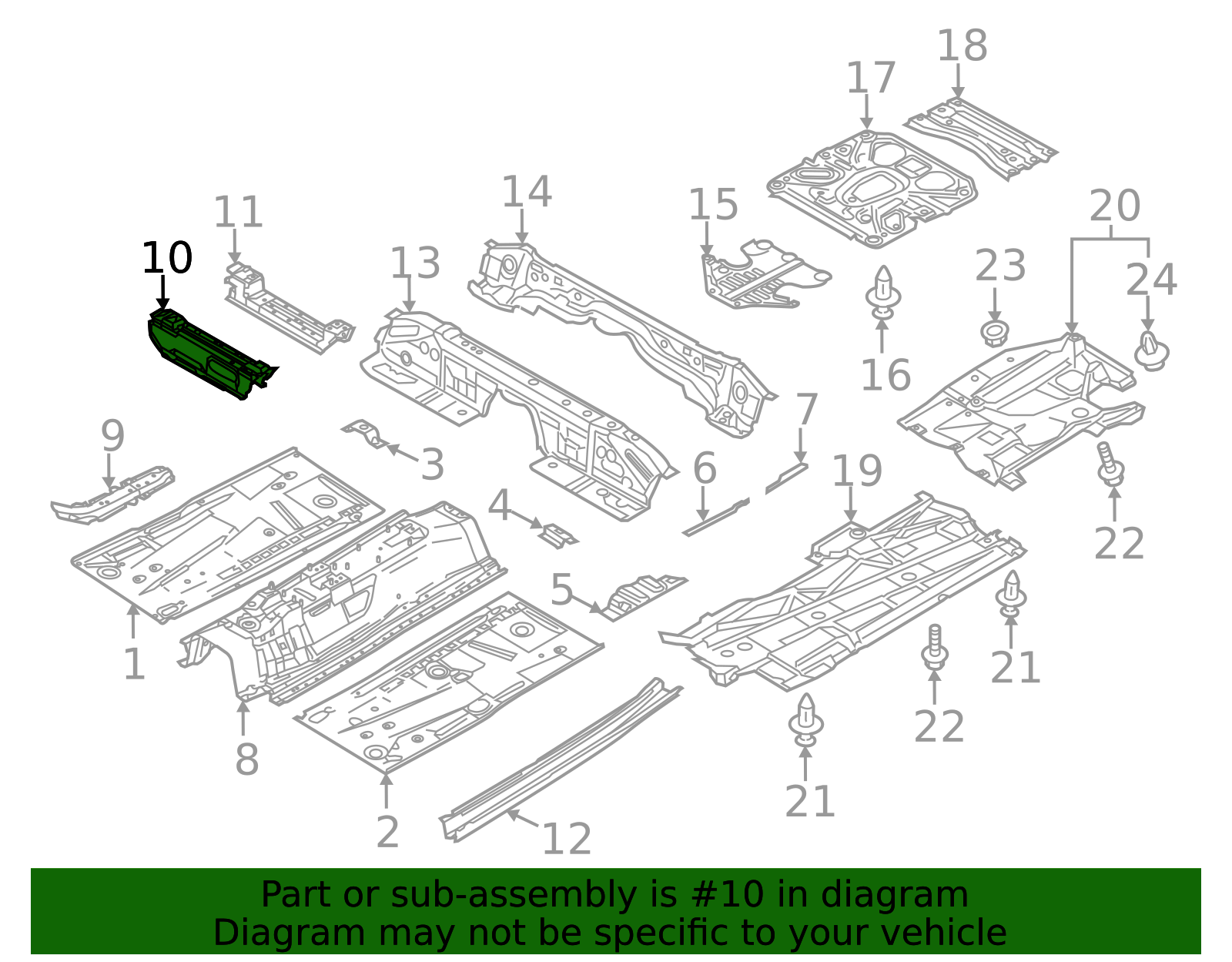 B45A-54-650A | Front Cross-Member | Palladino Mazda Parts