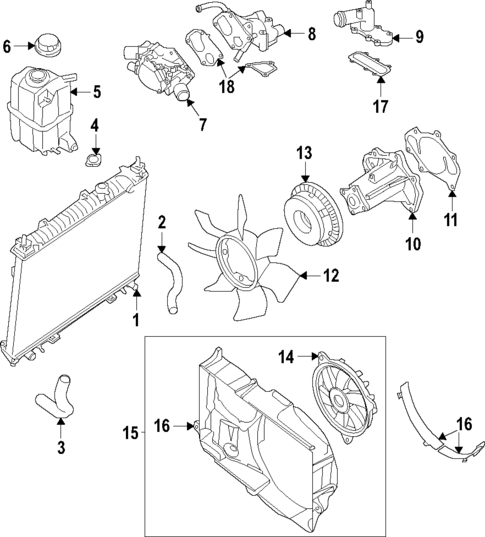 Cooling System for 2018 Nissan NV2500 #0