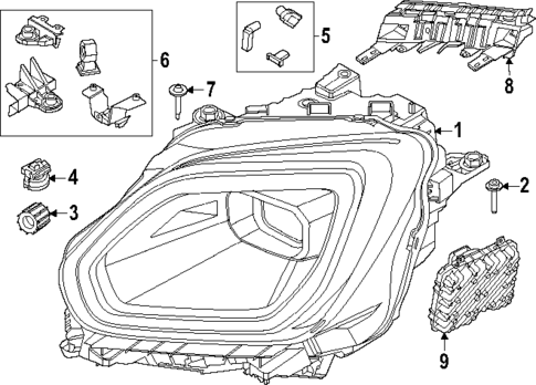Headlamp Components for 2025 Mini Countryman #0