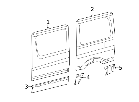 Side Panel for 2009 Dodge Sprinter 3500 #1