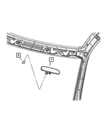 68381526AB - Glass: Inside Rear View Mirror for Mopar Image