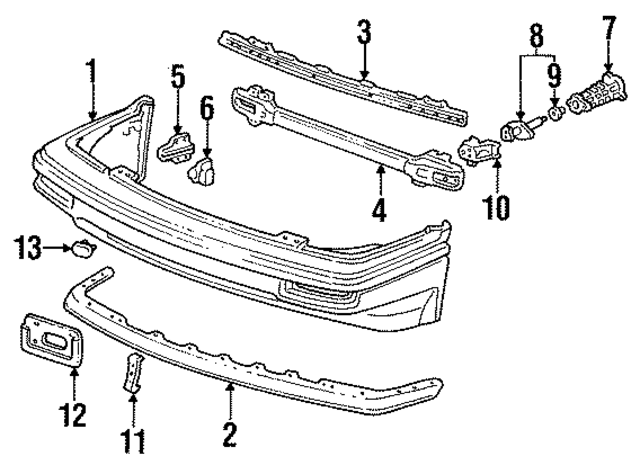 90651SD2505 - : Bumper Cover Bracket for Acura Image
