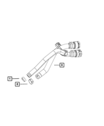 6106291AA - Air Conditioners and Heaters: Hose Clamp for Fiat: 124 Spider, 500L | Jeep: Renegade | Ram: ProMaster 1500, ProMaster 2500, ProMaster 3500, ProMaster City Image