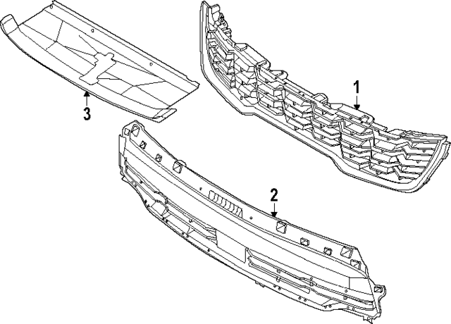 86530R5JE0 - : Lower Grille for Kia Image