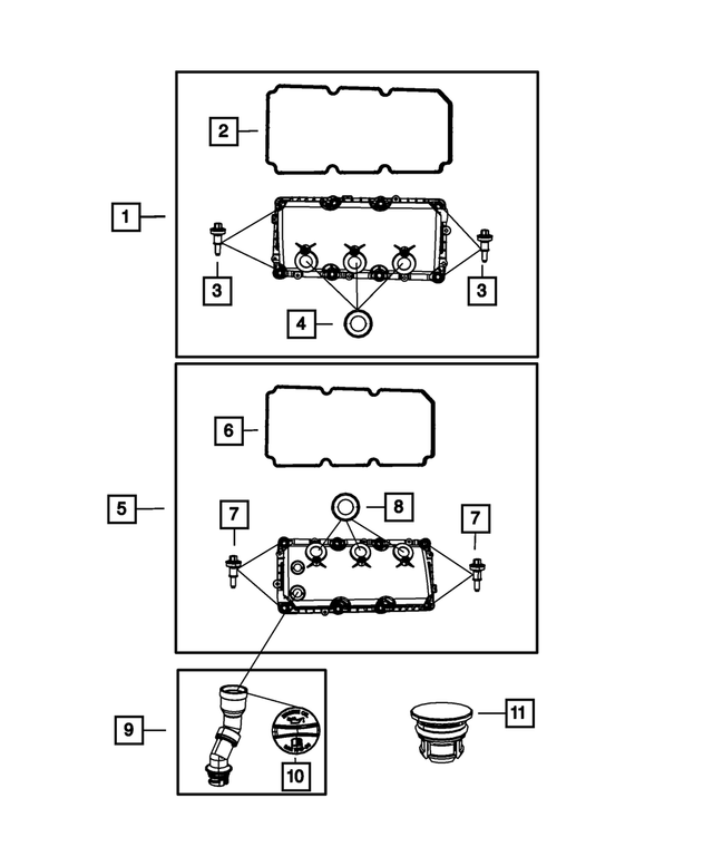 « 4892294AA – Engine 3.5L Six Cylinder : Couv Culasse Isolateur, Montage, Côté Gauche pour Mopar Image »
