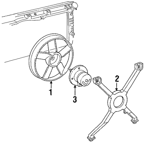 Cooling Fan for 1993 Chevrolet Lumina #0